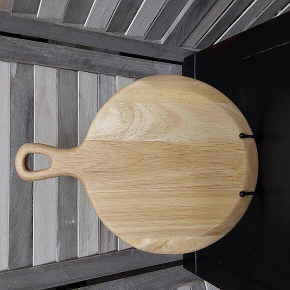 10" Round Wood Paddle Serving Board Natural | Hearth & Hand - Picture 1 of 5